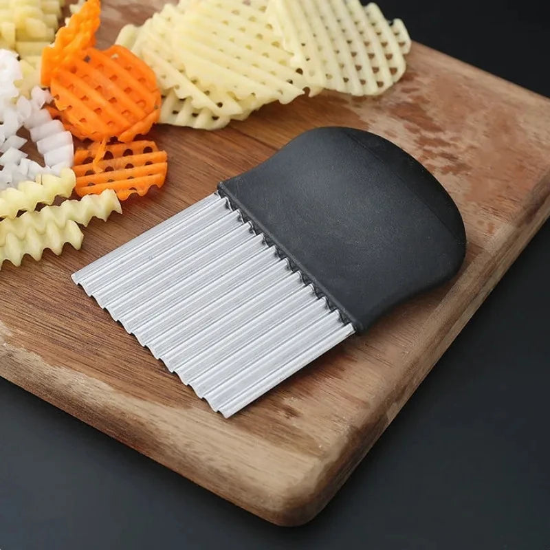 Fatiador de batata em aço inoxidável, Potato Chip Slicer